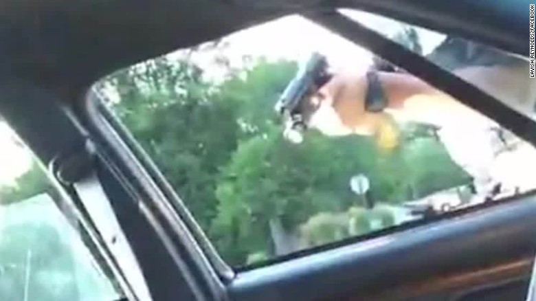 Woman streams graphic video of fiancé shot by police
